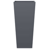 Garden Planters 2 pcs Anthracite 35x35x75 cm Steel