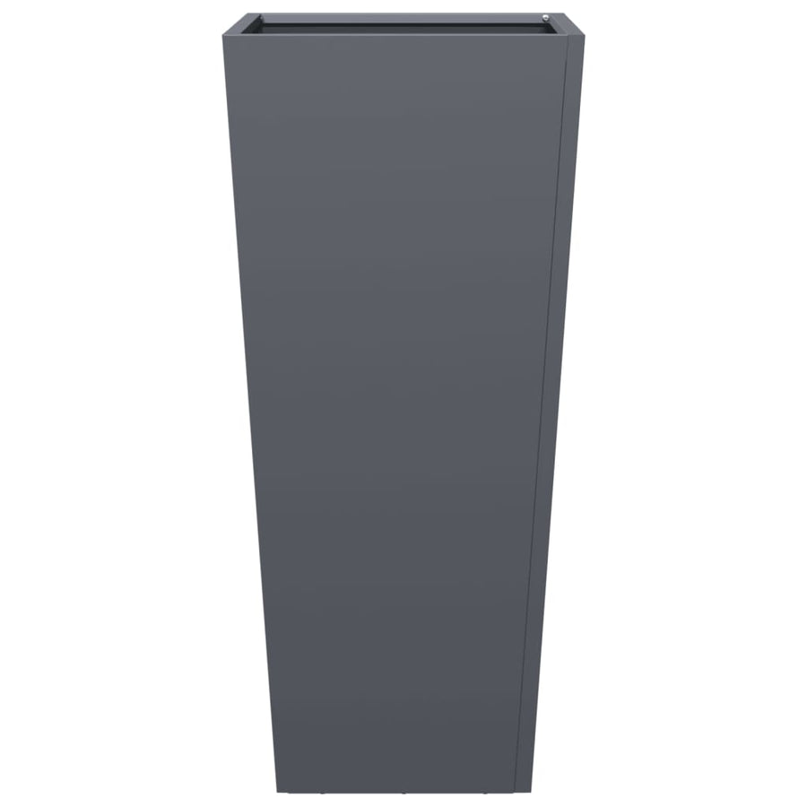 Garden Planters 2 pcs Anthracite 35x35x75 cm Steel
