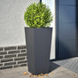 Garden Planters 2 pcs Anthracite 35x35x75 cm Steel