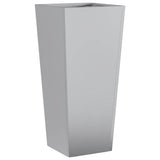 Garden Planters 2 pcs 35x35x75 cm Galvanised Steel - 45-Degree Angle