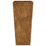 Garden Planters 2 pcs 35x35x75 cm Weathering Steel