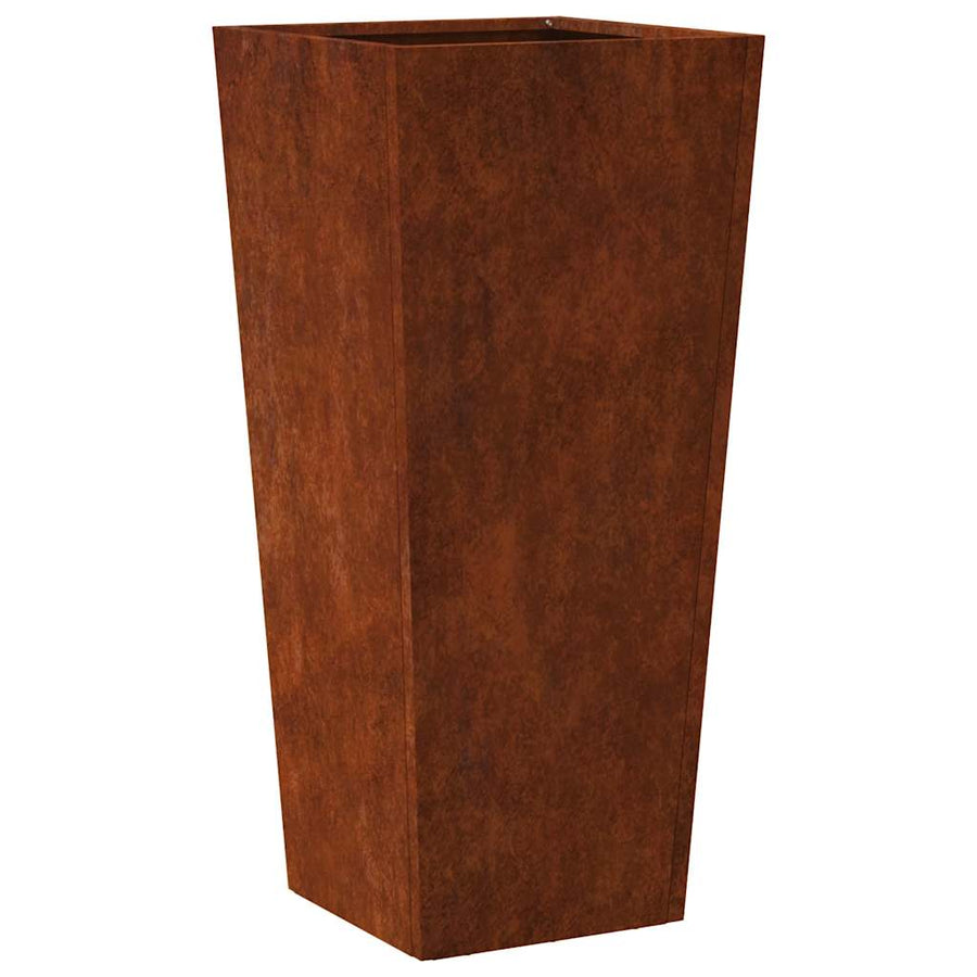 Garden Planters 2 pcs 35x35x75 cm Weathering Steel