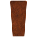 Garden Planters 2 pcs 35x35x75 cm Weathering Steel