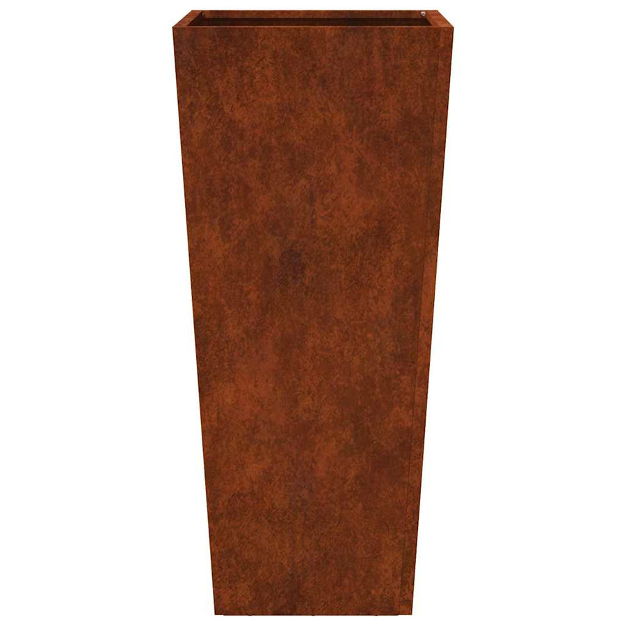Garden Planters 2 pcs 35x35x75 cm Weathering Steel