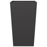 Garden Planter Black 45x45x75 cm Steel