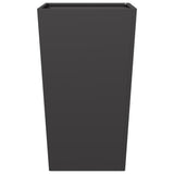 Garden Planter Black 45x45x75 cm Steel