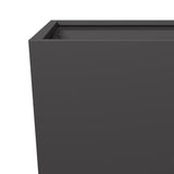 Garden Planter Black 45x45x75 cm Steel - Close-Up Angle