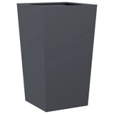 Garden Planter Anthracite 45x45x75 cm Steel - Rear View