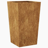 Garden Planter 45x45x75 cm Weathering Steel - Front View
