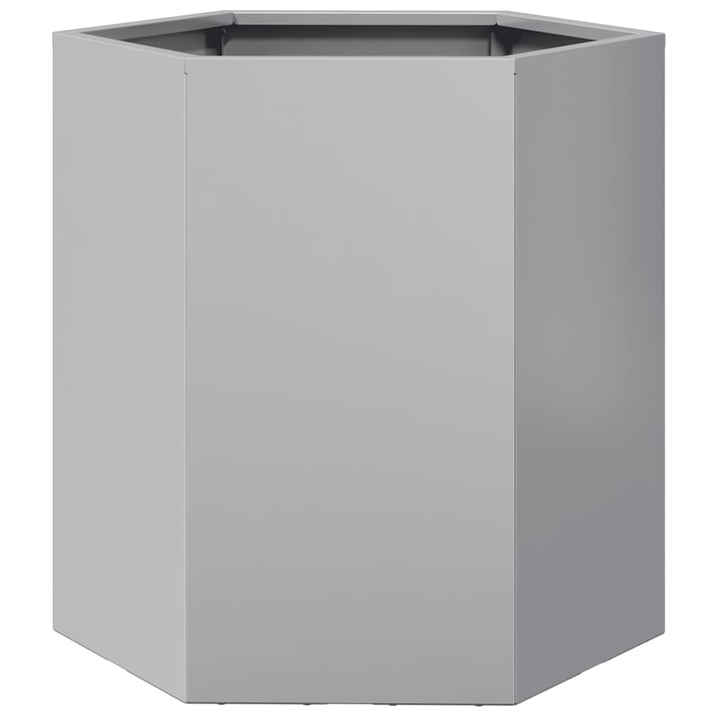 Garden Planters 2 pcs Hexagon 46x40x45 cm Galvanized Steel