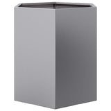 Garden Planters 2 pcs Hexagon 46x40x45 cm Galvanized Steel
