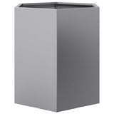 Garden Planters 2 pcs Hexagon 46x40x45 cm Galvanized Steel