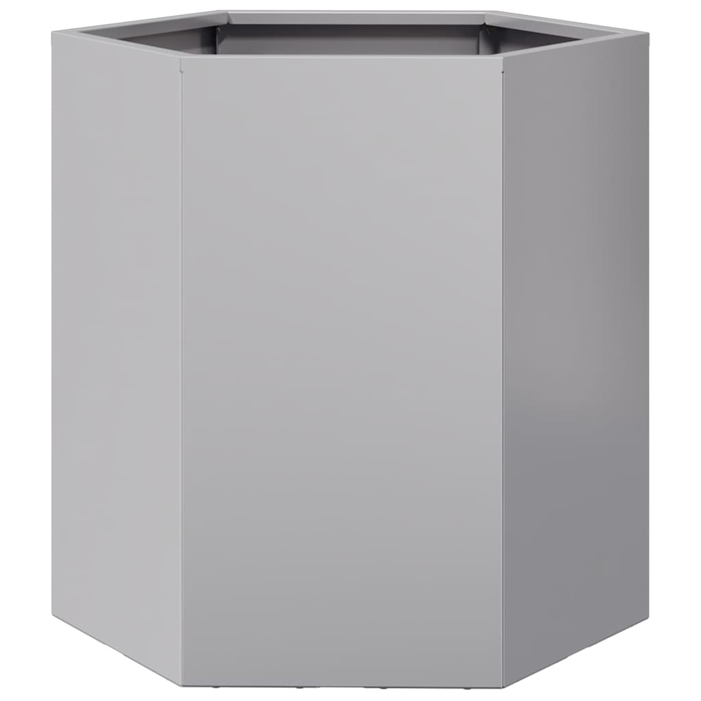 Garden Planters 2 pcs Hexagon 46x40x45 cm Galvanized Steel