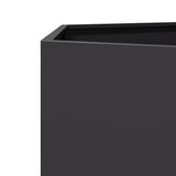 Garden Planter Black Hexagon 69x60x45 cm Steel - Close-Up Angle