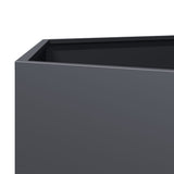 Garden Planter Anthracite Hexagon 104x90x45 cm Steel - Low Angle
