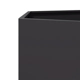 Garden Planter Black Hexagon 138x120x45 cm Steel - Low Angle