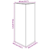 Garden Planter Black Triangular 40x34.5x70 cm Steel - Extra Image