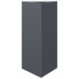 Garden Planter Anthracite Triangular 40x34.5x70 cm Steel - Front View