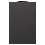 Garden Planter Black Triangular 50x43x75 cm Steel