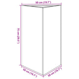Garden Planter Black Triangular 50x43x75 cm Steel - Extra Image
