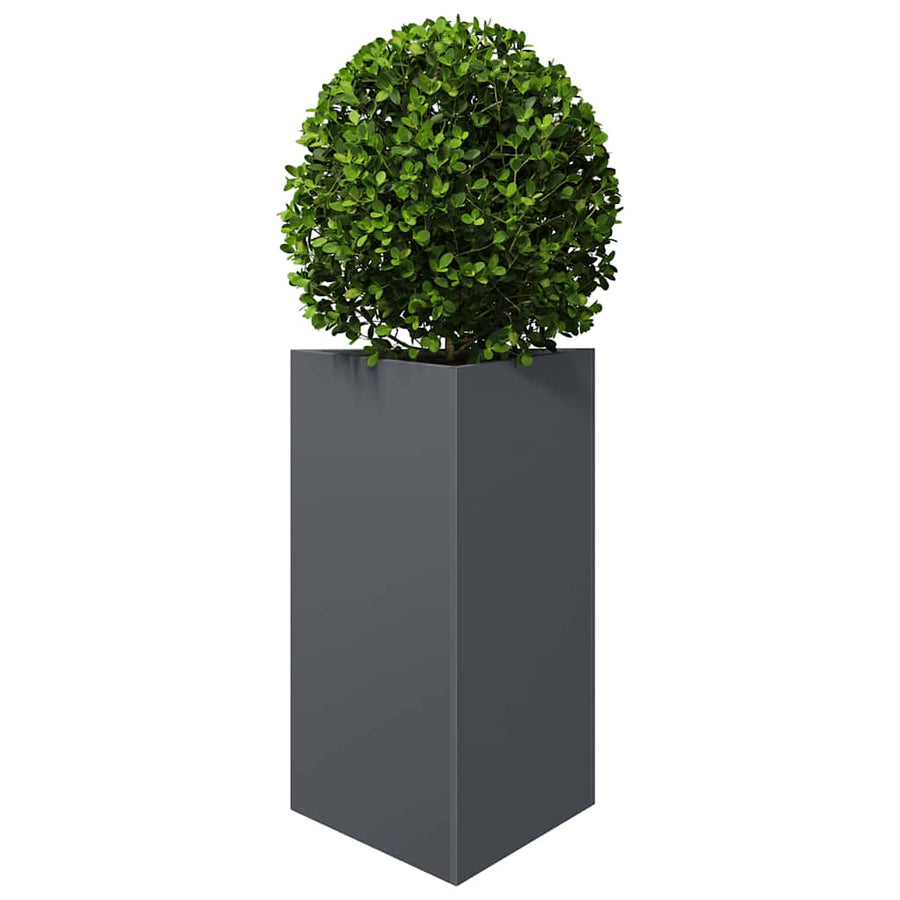 Garden Planter Anthracite Triangular 50x43x75 cm Steel