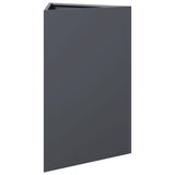 Garden Planter Anthracite Triangular 50x43x75 cm Steel - Top-Down View