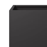 Garden Planters 2 pcs Black 40x40x40 cm Steel - Extra Image