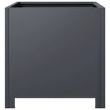 Garden Planters 2 pcs Anthracite 40x40x40 cm Steel - Close-Up Angle