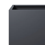 Garden Planters 2 pcs Anthracite 40x40x40 cm Steel