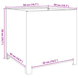Garden Planter Black 50x50x50 cm Steel - Extra Image