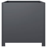 Garden Planter Anthracite 50x50x50 cm Steel - 45-Degree Angle