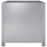 Garden Planter 50x50x50 cm Galvanised Steel - 45-Degree Angle