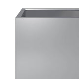 Garden Planter 50x50x50 cm Galvanised Steel - Close-Up Angle