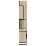 3 Piece Bathroom Furniture Set Sonoma Oak Engineered Wood - Rear View