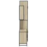 3 Piece Bathroom Furniture Set Sonoma Oak Engineered Wood - Rear View