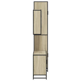 3 Piece Bathroom Furniture Set Sonoma Oak Engineered Wood - Rear View