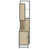 3 Piece Bathroom Furniture Set Sonoma Oak Engineered Wood - Rear View