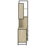 3 Piece Bathroom Furniture Set Sonoma Oak Engineered Wood - Rear View