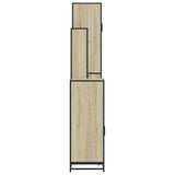 4Â Piece Bathroom Furniture SetÂ Sonoma Oak Engineered Wood