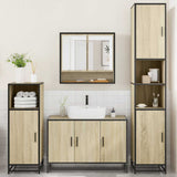 4Â Piece Bathroom Furniture SetÂ Sonoma Oak Engineered Wood