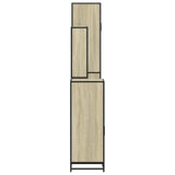 4Â Piece Bathroom Furniture SetÂ Sonoma Oak Engineered Wood - Close-Up Angle
