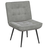 Relaxing Chair Light Grey 64x74x84 cm Velvet