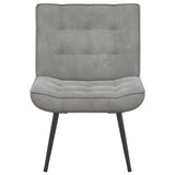 Relaxing Chair Light Grey 64x74x84 cm Velvet