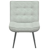 Relaxing Chair Light Grey 64x74x84 cm Velvet - Top-Down View