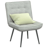 Relaxing Chair Light Grey 64x74x84 cm Velvet