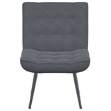Relaxing Chair Dark Grey 64x74x84 cm Velvet - Top-Down View