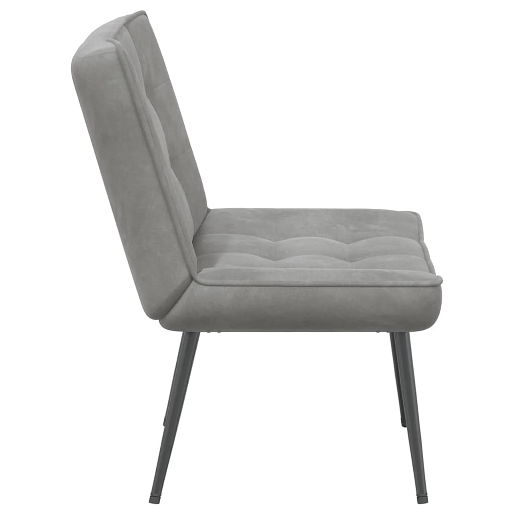 Relaxing Chair Dark Grey 64x74x84 cm Velvet