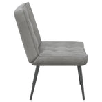 Relaxing Chair Dark Grey 64x74x84 cm Velvet