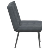 Relaxing Chair Dark Grey 64x74x84 cm Velvet - 45-Degree Angle