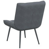Relaxing Chair Dark Grey 64x74x84 cm Velvet - Rear View